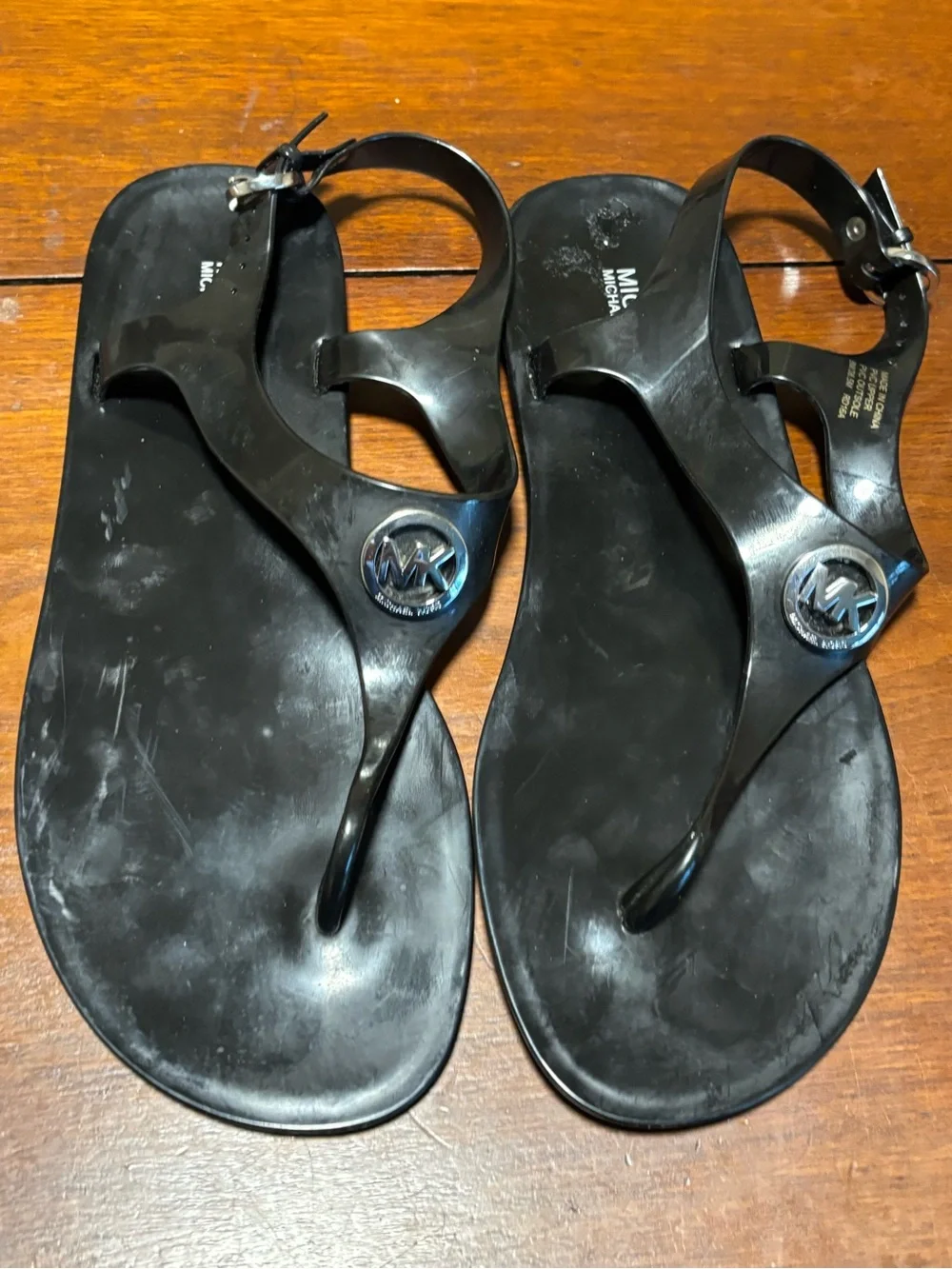 Michael Kors Women’s Black Jelly Thong Sandals Size 8M Style RD16A